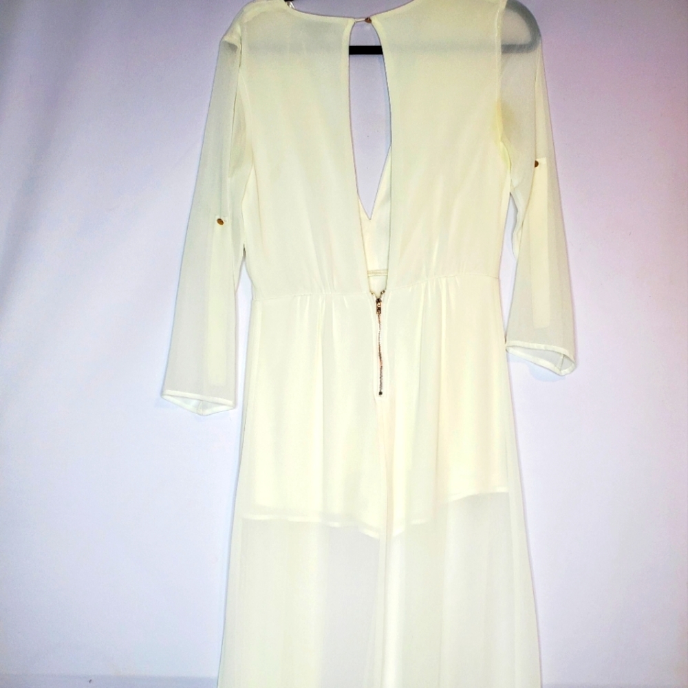 Miss Avenue Cream Dress Size Medium